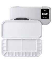 Mr. Pen- Airtight Watercolor Palette with Lid, 18 Wells & 2 1 Pack, White