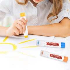Solid Tempera Paints, 3 Pcs Washable Paint Sticks Paint Pens, Black