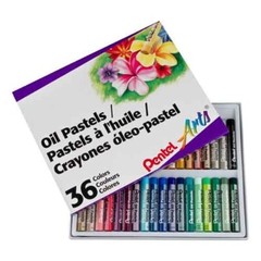 Pentel Arts Oil Pastels 36 Color Set Smooth Blend Shading School Arts Crafts