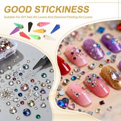 15Pcs Wax Head Tips Rhinestone Picker Tool Wax Pencil Tips Purple]