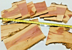 RED AROMATIC CEDAR Live Edge Mini SLABs 1/2″ Thick Kiln Dried 10lbs SHIPs FREE!