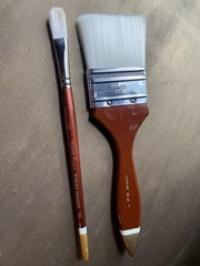 Robert Simmons White Sable 1/2 752 Sky flow Wash Paint Brush Discontinued Set