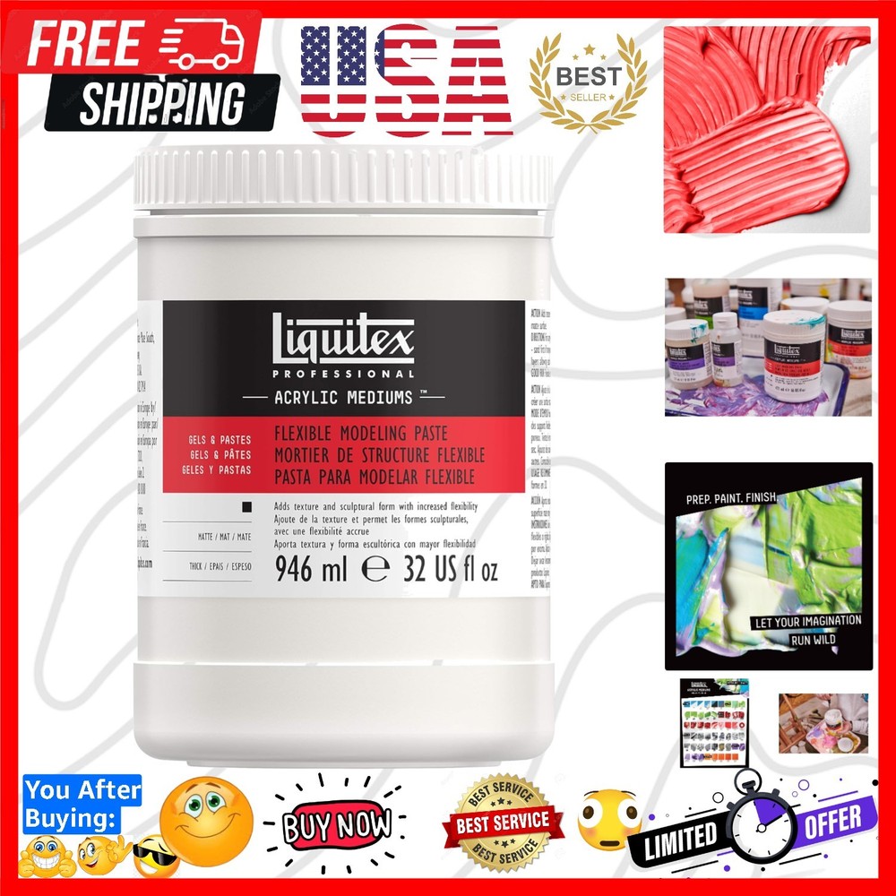 Professional Flexible Modeling Paste, 946ml 32-oz