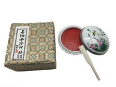 Shanghai Xiling Ink Paste Chinese Seal Red Ink Pad 30g(1.06oz) (Cinnabar zhusha)