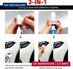 Radiant Red Metallic(R-569M) Touch Up Paint for Honda 2-in-1 Car Scratch Repair