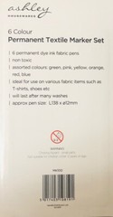7 x Fabric Marker Pens Set. Permanent on Clothing Textiles Dye T-Shirt Shoes etc