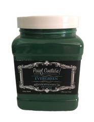 Paint Couture Evergreen Chalk Paint-32oz Green, Water Based, Ultra Low VOC.