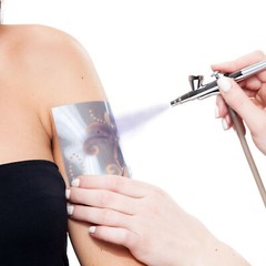 8 z PURPLE Body Art TEMPORARY TATTOO AIRBRUSH PAINT Ink