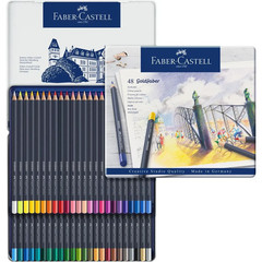 Faber-Castell Goldfaber Colour Pencil, Tin of 48 114748