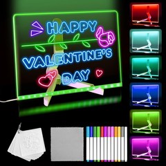 Lumiboard LED Drawing Board, Light Up Acrylic Dry Erase Board with 7 Colors, …