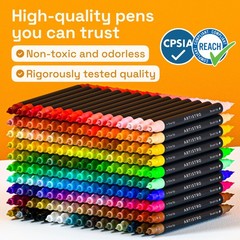 ARTISTRO 150 Dual Tip Acrylic Paint 1 Count (Pack of 150), Multicolor