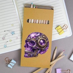 12 x ‘Amethyst Crystal Skull’ Long Colour Pencils (PE00096839)