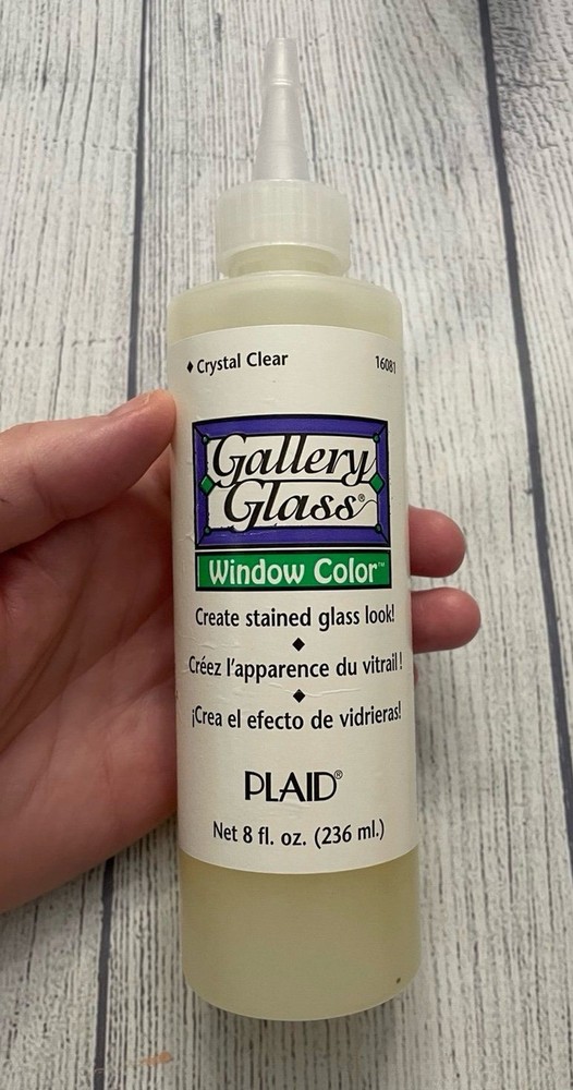 Vintage Vtg Plaid Gallery Glass Window Color, Crystal Clear, #16081, Sealed