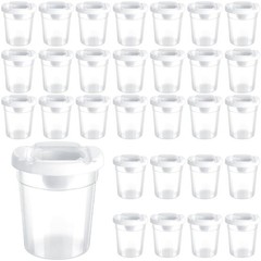 30 Pack No Spill Paint Cups with Lids for , Reusable Spill Proof Paint Water …