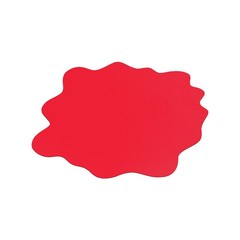 CraftTex Sploshmat Play Mat For Hard Floors Red 40″ x 40″ (max)