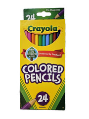Crayola Colored Pencils Multicolor 24CT – Nontoxic New & Ships FREE***