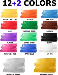 JusArt 14 Colors Jumbo Markers for Quick Bold Poster Banner Sign Lettering and C