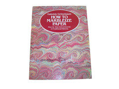 VTG How to Marbleize Paper Hancrafted Pattern Design Booklet Gabriele Grunebaum