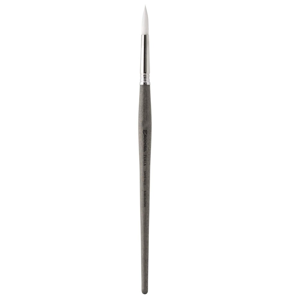 Perla 1430 Short Handle Round Artist Brush, 10, White Toray, Watercolor