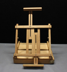 Artists Portable Wooden Desktop w/Adjustable Easel, Storage Drawer & Handle