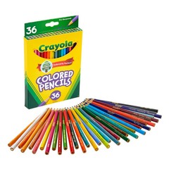 Crayola Colored Pencil Set 36 Ct Assorted Colors School Art Supplies