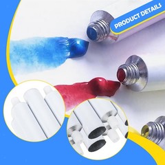 10 Pieces Empty Paint Tubes with Pin Cap for Oils Paints Acrylics Gouaches