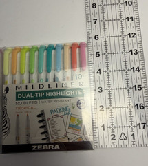 Zebra MildLiner Dual Tip High Lighters No Bleed Mild Colors Planner 10ct Qty.2