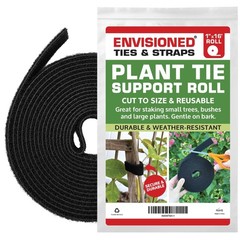 Reusable Hook & Loop Garden Plant Tie Strong Grip Fastener Roll 1″ x 16′ (1″ …