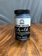 FolkArt Home Decor Chalk Paint 8oz Rich Black New