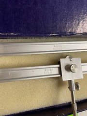 ALVIN 961 Beam Compass Precision Drawing Draft Tool Kit Knife points Circle Cut
