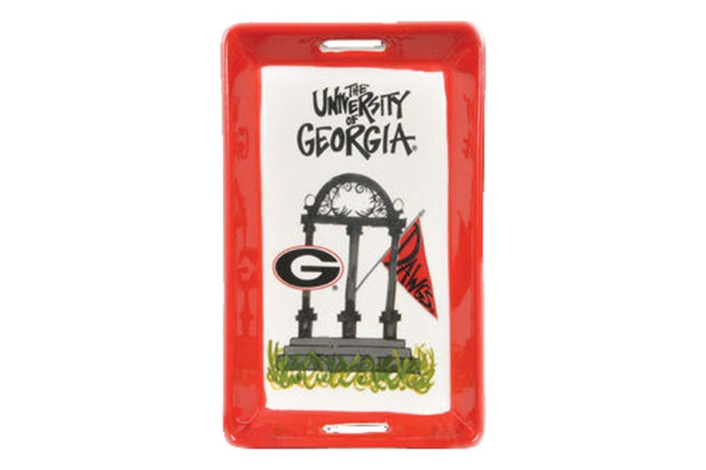 Ceramic Collegiate Handled Mini Tray (Georgia),Trays