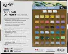 Extra Soft 39-Pc Oil Pastels in Natural Hues – Perfect for Blending & Coloring