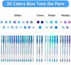 Glitter Metallic Pastel Gel Pens Variety Pack