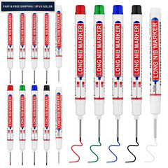 LYXMYGS 15 PCS Long Head Deep Hole 15PCS-20MM-Red/Blue/Green/Black/White