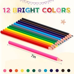 528 Count Colored Pencils Bulk, 12 Assorted Colors, 44 Packs Pre-sharpened Co…