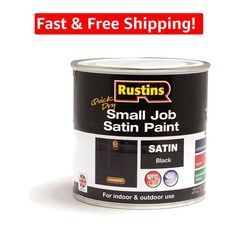 Water-Based Quick Dry Small Job Satin Black Paint – Perfect for Wood & Metal