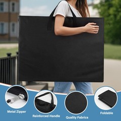 ZKOO Large Size Art Portfolio Bag Light Weight Art Canvas Portfolio Case with…