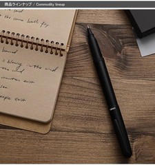 Ohto CR01 Ceramic Rollerball Pen Matte Black 1 Count (Pack of 1),