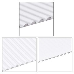 uxcell 10pcs Corrugated Cardboard Paper 7.87-inch x 11.86-inch, White
