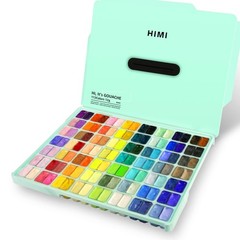 HIMI Gouache Paint Set, 112 Colors x 12g Twin Jelly Cup Design with Portable …