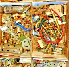 Steampunk Parts for Artist-5 pound box assorted- metal & non-metal items -WW4