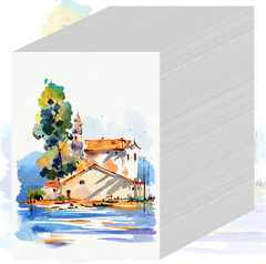 84 Sheets Watercolor Paper 5×7 Inch 110 LB 230 GSM Art Painting Pad Set