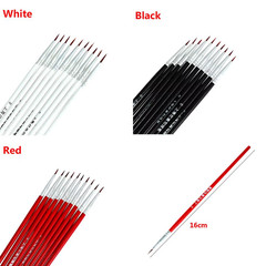 10Pcs 0.7/1.1/1.5Cm Fine Hand Painted Thin Hook Line Pen Art Supplies Drawing Ar