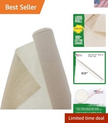 7-Ounce 63″ Wide Unprimed Canvas Roll – Ideal for All Painting Styles