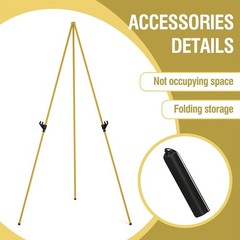 63in Folding Easel Tripod Art Painting Stand Portable Display Holder Adjustable