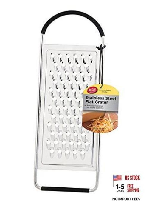 SG206BH, 12.25″ x 4.25″ Stainless Steel Flat Grater, Extra Coarse Holes for