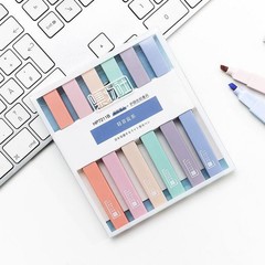6 Colors Soft Head Highlighter Fluo Marker Pen 4mm Nib School Office Stationery