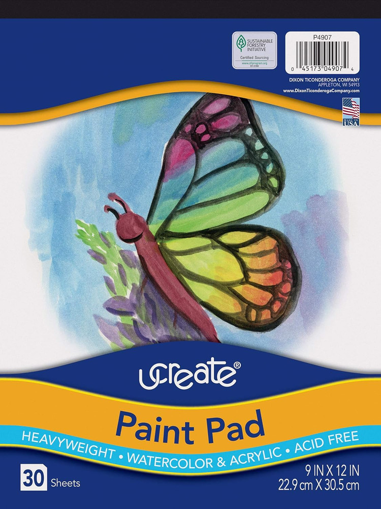 Art1St Paint Pad, 90 Lb., 9″ X 12″, 30 Sheets