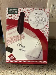 Aladine All Occasion Calligraphy Set Feather Quill and Ink Barnes & Noble