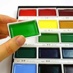 Kuretake MC20/18V Watercolor Set, 1 Count (Pack of 1), 18 Colors